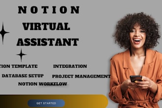 be your notion virtual assistant for productivity and notion template design