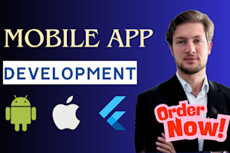 do mobile app development, android ios app creation using flutter
