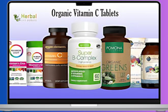 design white label supplement website vitamin, nutraceutical shopify store