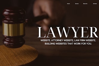 design law firm, attorney, lawyer, notary website with wordpress or wix