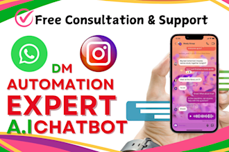 create setup instagram manychat chatbot dm automation for lead generation wati