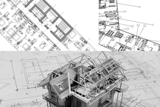 do 2d architectural drawing hvac drawings, landscape architect, blueprint design