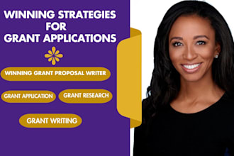 do your grant writing, grant proposal, grant research and grant application