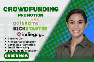 do crowdfunding campaign promotion real backers list for fundraising campaign
