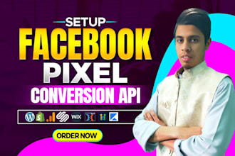 set up facebook pixel, meta conversion api with GTM, ga4 ecommerce tracking
