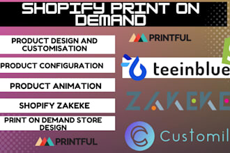 customize 2d, 3d shopify product animation shopify zakeke kickflip customily