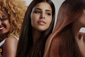 design hair extension shopify website or a hair extension website