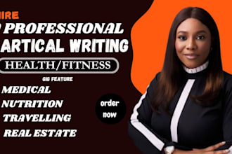 write research article on fitness, real estate, cryptocurrency, finance