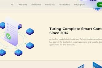 create custom websites and smart contracts