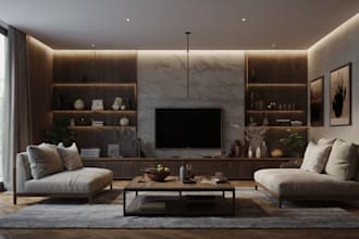 design an art studio 3d render that reflects your brand