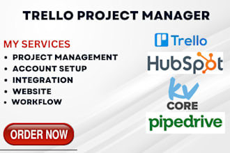 do project management with, trello, kvcore, hubspot