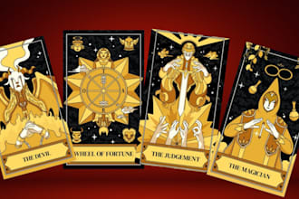 design custom playing card, uno decks, tarot card, oracle, zodiac, card boxes