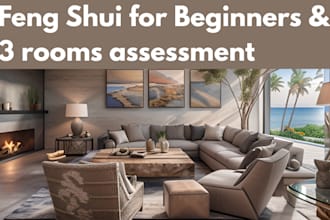 teach feng shui and asses 3 rooms for beginners