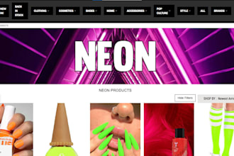 design profitable neon sign dropshipping store neon website neon store