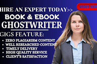 ghostwrite nonfiction books, ebook ghostwriter books writer self help ebook