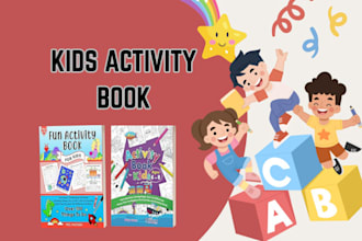 design custom kids activity books coloring handwriting workbook for amazon kdp