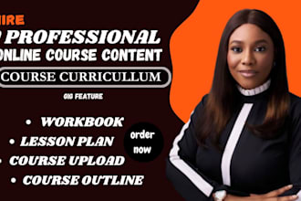 do online course creation, course curriculum, ebook ghostwriter, book writer