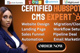 do hubspot CRM hubspot automation hubspot   hubspot landing page, website ghl