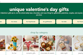 build a valentine gift valentine store flower store gift store shopify store