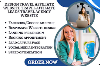 design travel affiliate website travel affiliate leads travel agency website