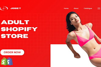design 7 figure adult toy store, adult store design, adult shopify store website