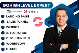 migrate clixio landing page website sales funnel to gohighlevel clickfunnels