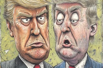 do political cartoon and cartoon caricature for you