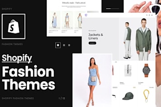 design build shopify fashion store or ecommerce online clothes websites