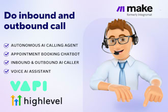 do inbound, outbound call on vapi ai, retell ai, ghl voice ai, ai calling agent