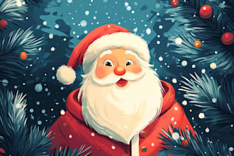make amazing christmas card or invitation card design