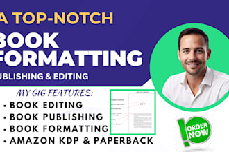 do amazon KDP book formatting, book editing, typesetting, paperback formatting