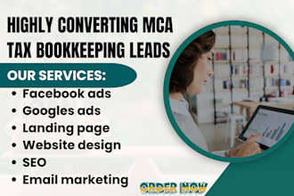 generate quality accounting leads mca tax CPA link promotion bookkeeping website