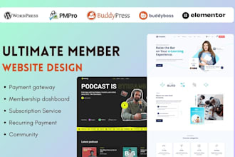 build paid membership ultimate member memberpress website
