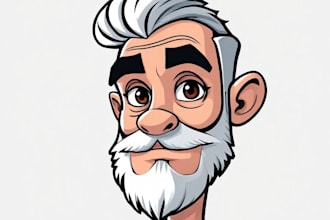 design vector cartoon portrait