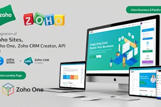 do, customize zoho sites, zoho one zoho crm creator zoho api, zoho landing page