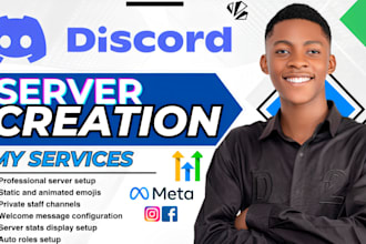 do a professional discord server for fivem, gaming, nft, anime discord server