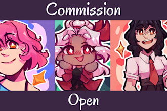 do digital art commission in my art style