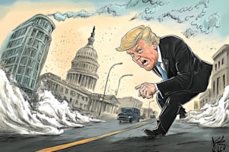 do a political cartoon or editorial cartoon for you
