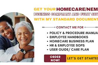 write sops employee handbook policy and procedures homecare business plan nemt