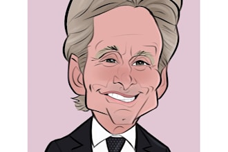 draw a funny caricature with my style