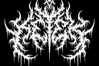 draw black, slam, or death metal logo for your band
