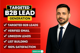 collect b2b lead generation, linkedin leads, valid email listing