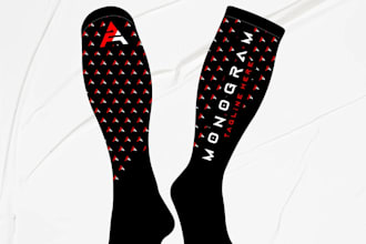 create unique socks design with 24 hrs just for you