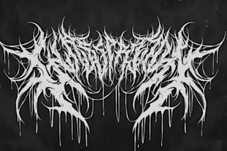 design your black, slamming, brutal, death metal band logo