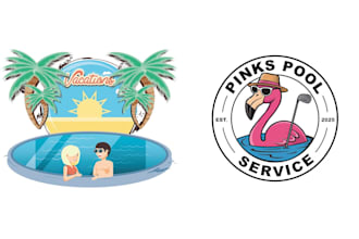 design unique summer pool spa logo for your business