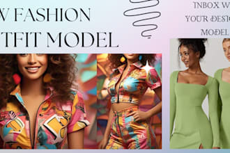 model your clothing design, ai clothing fashion design images and video ads