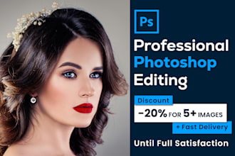 do high end portrait retouching and professional photo editing