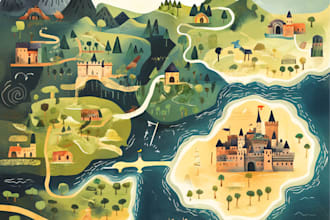 do  fantasy map drawing or game map