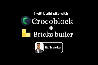 build dynamic wordpress website by crocoblock and bricks, breakdance,elementor