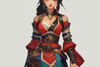 made an amazing dnd or game character art